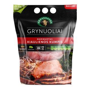 Kiaulienos kumpis be kaulo marinuotas maišelyje GRYNUOLIAI, 1 kg