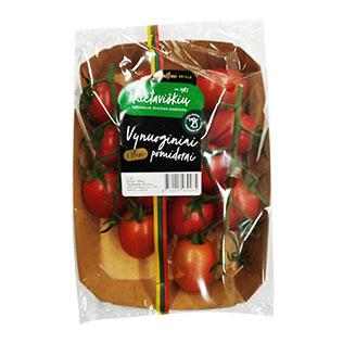 Vynuoginiai pomidorai KIETAVIŠKIŲ su šakelėmis, 300 g/pak.