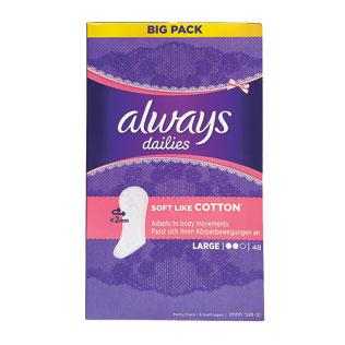 Higieniniai įklotai ALWAYS SOFT LIKE COTTON, 48 vnt./pak.