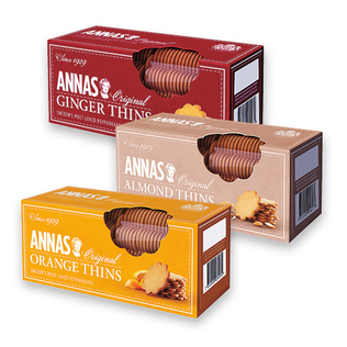 Imbieriniai sausainiai ANNAS (3 rūšių), 150 g