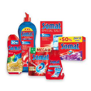 Indaplovių priežiūros priemonėms SOMAT (įv. rūšių)