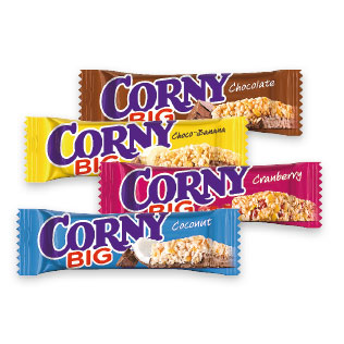 Javainių batonėlis CORNY BIG (4 rūšių), 50 g