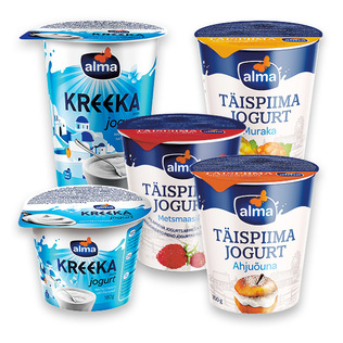 Jogurtui ALMA (5 rūšių), 180 g, 330 g, 370 g