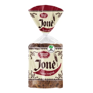 Ruginė tamsi duona be mielių JONĖ, 390 g