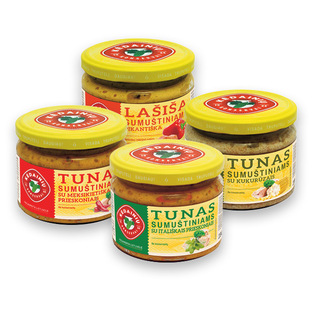 KĖDAINIŲ KONSERVŲ tuno ir lašišos užtepams (4 rūšių), 280 g