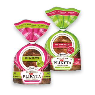 KLAIPĖDOS PLIKYTA duona be pridėtinio cukraus, 400 g