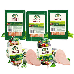 Virtoms dešrel. ir dešr. KAI NORISI MĖSOS (5 rūšių), 280 g, 340 g