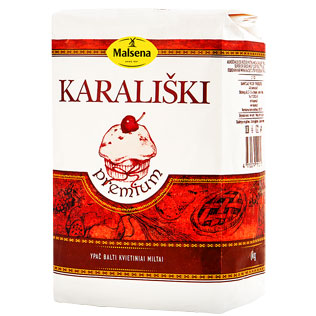 KARALIŠKI kvietiniai miltai PREMIUM 405D MALSENA, a. r., 1 kg