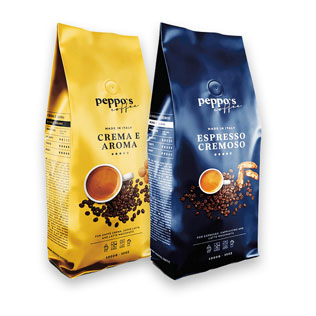 Kavos pupelės PEPPO’S ESPRESSO arba CREMA E AROMA, 1 kg