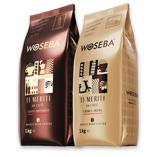 Kavos pupelės WOSEBA TI MERITI UN CAFFE (2 rūšių), 1 kg