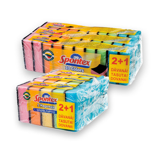 Kempinėlės SPONTEX, 15 vnt./pak. arba 30 vnt./pak.