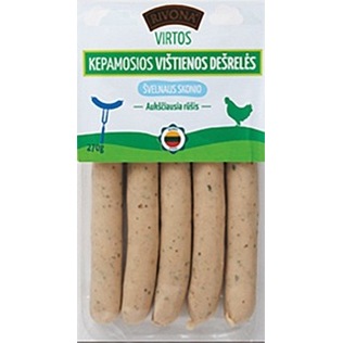 Virtos kepamosios šveln. sk. VIŠTIENOS dešrelės, a. r., 270 g
