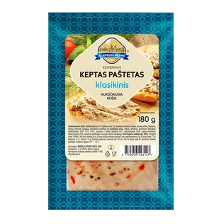 Keptas KLASIKINIS kepeninis paštetas, a. r., 180 g