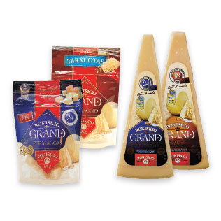 Kietajam sūriui ROKIŠKIO GRAND (4 rūšių), 80 g, 100 g, 180 g