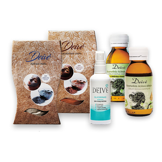 Kosmetiniam glicerinui, ricinų al., ir moliui DEIVĖ (5 rūšių), 100 ml, 300 g