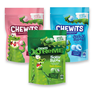 Kramtomieji saldainiai CHEWITS BITES (3 rūšių), 115 g