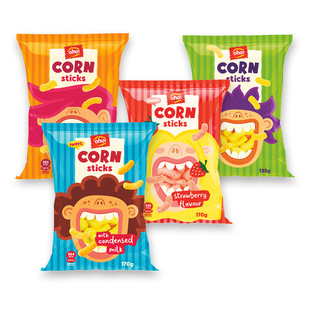 Kukurūzų užkandžiui OHO! (4 rūšių), 135 g, 170 g