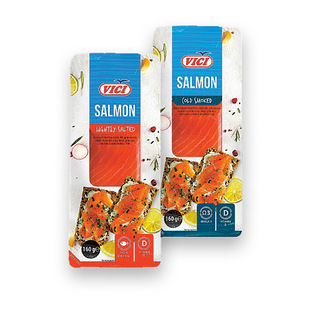 Lašišų filė gabaliukas su oda VIČI (2 rūšių), 160 g