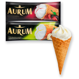 Ledai AURUM vafl. ragelyje, įv. rūšių, 200 ml/vnt.