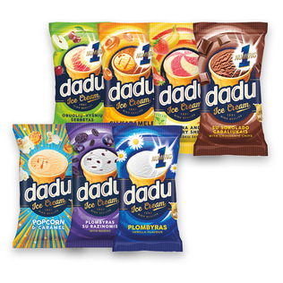 Ledai vafliniame puodelyje DADU (10 rūšių), 120 ml