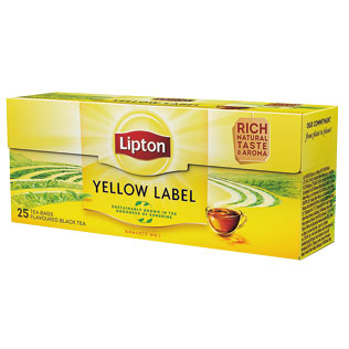Juodoji arbata LIPTON YELLOW LABEL, 25 vnt./pak.