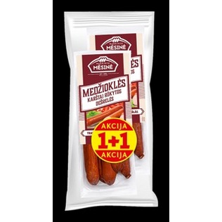 Rinkinys: k.r. MEDŽIOKLĖS dešrelės, 580 g/rink.
