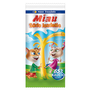 Sūrio lazelės MIAU, 100 g/pak.