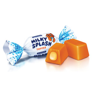 Sveriami saldainiai MILKY SPLASH, 1 kg