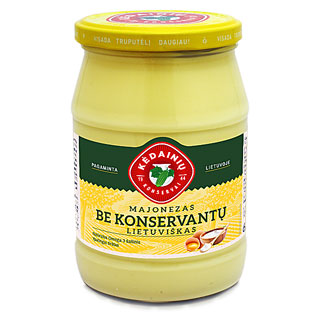 LIETUVIŠKAS majonezas BE KONSERVANTŲ, 630 g,