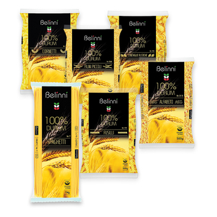 Makaronai BELINNI (7 rūšių), 500 g