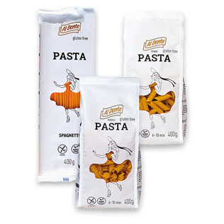 Makaronai be glitimo AL DENTE (3 rūšių), 400 g