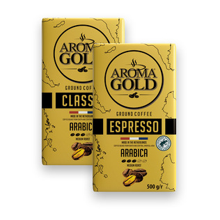 Malta kava AROMA GOLD arba AROMA GOLD ESPRESSO IN-CUP, 500 g