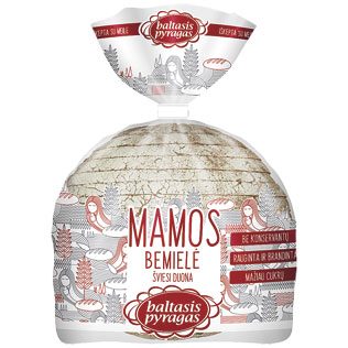 MAMOS bemielė šviesi duona, 500 g