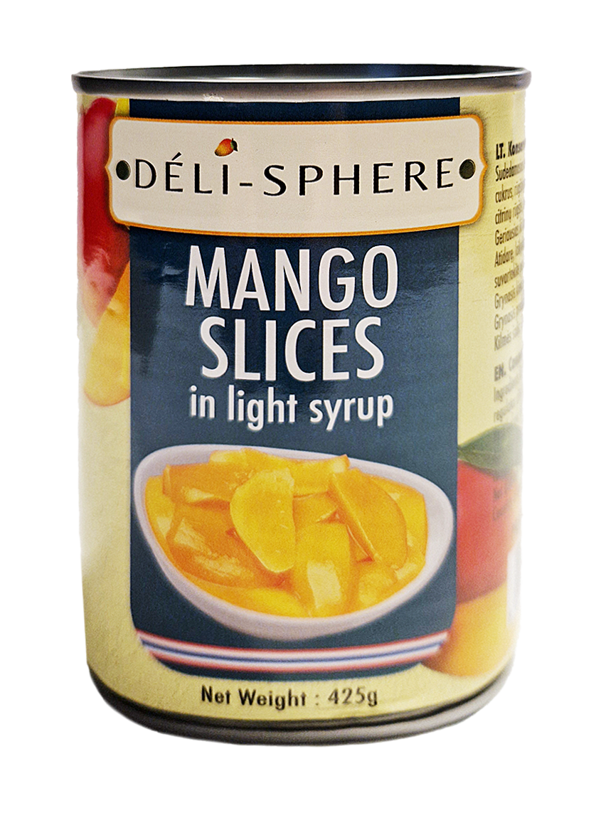 Mangų griežinėliai sirupe DELI-SPHERE, 425 g