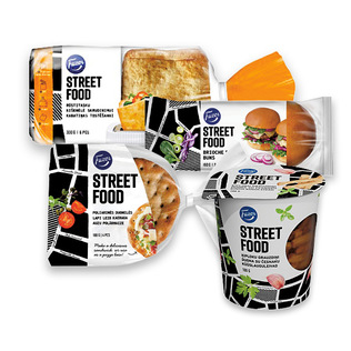 Mėsainių bandel., kept. duonai STREET FOOD FAZER, 100 g, 160 g, 180 g, 330 g