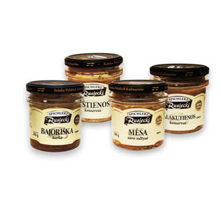 Mėsos konservai SPICHLERZ RUSIECKI (4 rūšių), 280 g