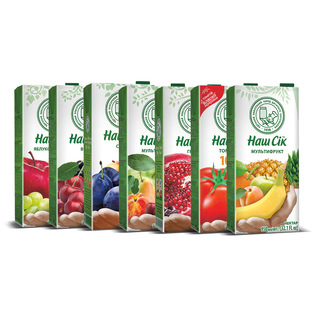 Nektarams ir gėrimams NAŠ SIK (7 rūšių), 0,95 l