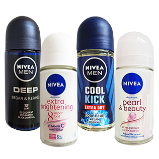 Rutulinis dezodorantas NIVEA (įv.rūšių), 50 m