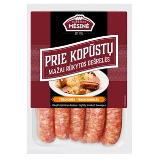 Mažai rūkytos dešrelės PRIE KOPŪSTŲ, 450 g