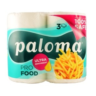 Popieriniais rankšluosčiai PALOMA PRO FOOD, 3 sl., 2 vnt./pak.