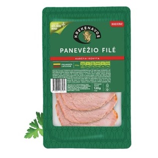 PANEVĖŽIO karštai rūkyta, pjaustyta filė, l r., 120 g