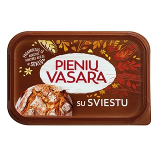 Pusriebis margarinas su sviestu PIENIŲ VASARA, 40% rieb., 400 g