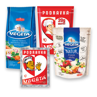 Prieskoniams VEGETA (4 rūšių), 75-250 g