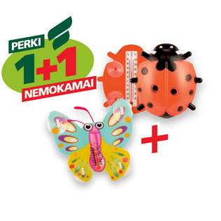 Prilimpantis termometras BORUŽĖ 16 cm arba DRUGELIS 14,5 cm., 1 vnt.