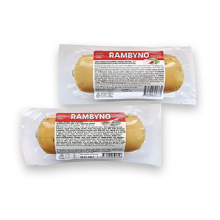 RAMBYNO lyd. rūkyt. sūrio produkt. (2 rūšių), 45% rieb. s.m., 250 g