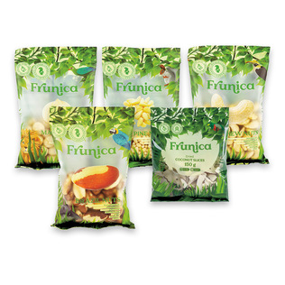 Riešutams ir kokosų riekelėms FRUNICA (6 rūšių), 50-150 g