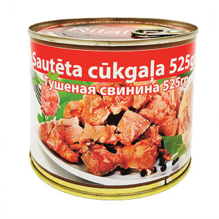 Konservuota troškinta kiauliena RITAL-D, 525 g