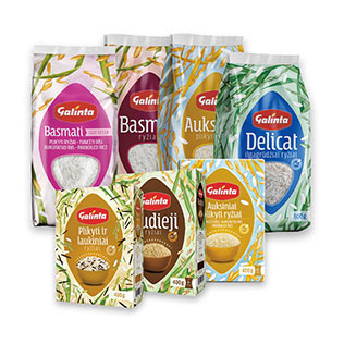 Ryžiams GALINTA (įv. rūšių), 400 g, 800 g