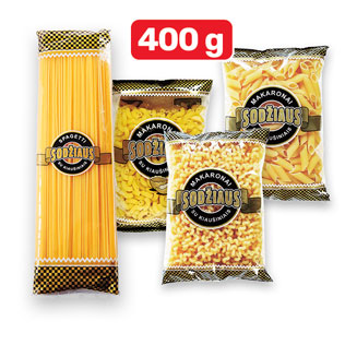 SODŽIAUS makaronai su kiaušiniais (4 rūšių), 400 g