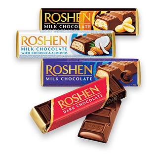 Šokoladukas su įdaru ROSHEN (4 rūšių), 43 g